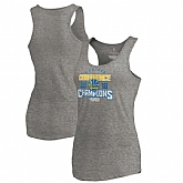 Women Golden State Warriors Fanatics Branded 2018 Western Conference Champions Catch and Shoot Tri Blend Tank Top - Heather Gray,baseball caps,new era cap wholesale,wholesale hats